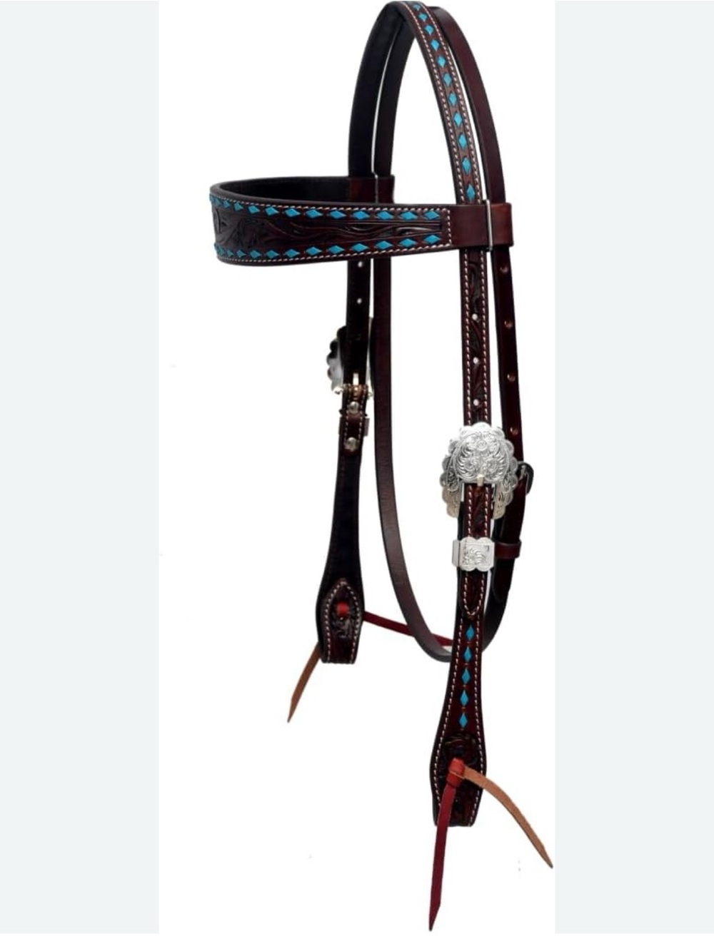 BLACK HOOF Floral Tooled American Leather